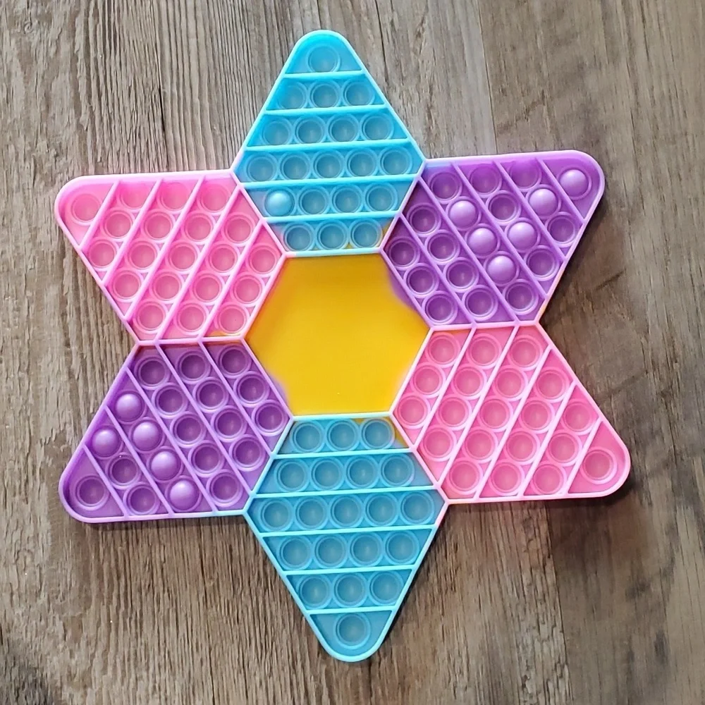 Hexagon Flower Chess Board Fidget